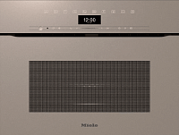 Компактный духовой шкаф с СВЧ Miele H7440 BMX Pearlbeige
